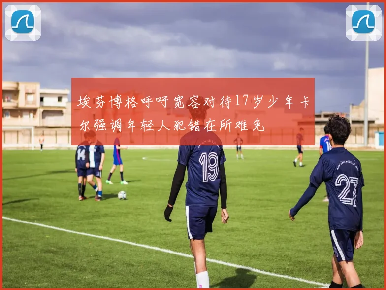 埃芬博格呼吁宽容对待17岁少年卡尔强调年轻人犯错在所难免