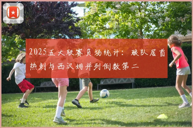 2025五大联赛负场统计：狼队居首热刺与西汉姆并列倒数第二